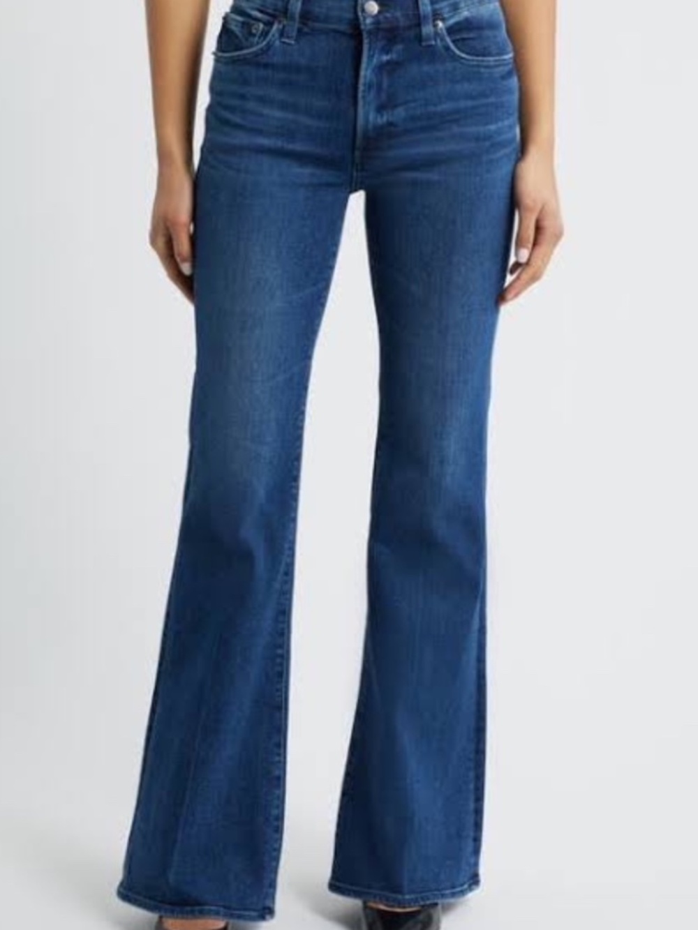 Nordstroms BP Blue Wideleg/Flare Jeans in Dark Blue 29